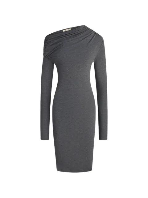 asymmetric draped mini dress by 12 STOREEZ