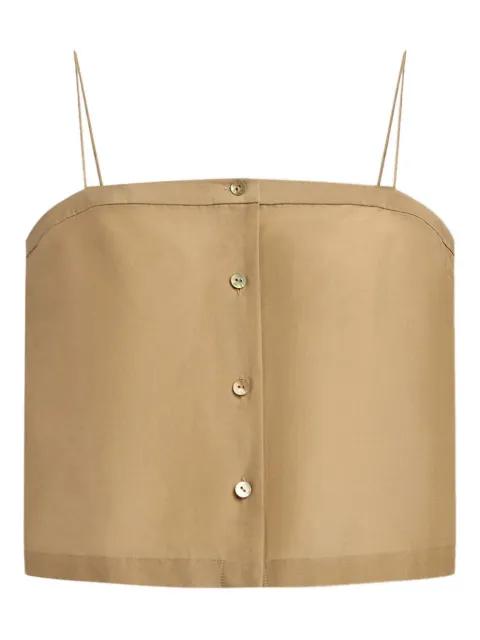 button-front spaghetti-strap top by 12 STOREEZ