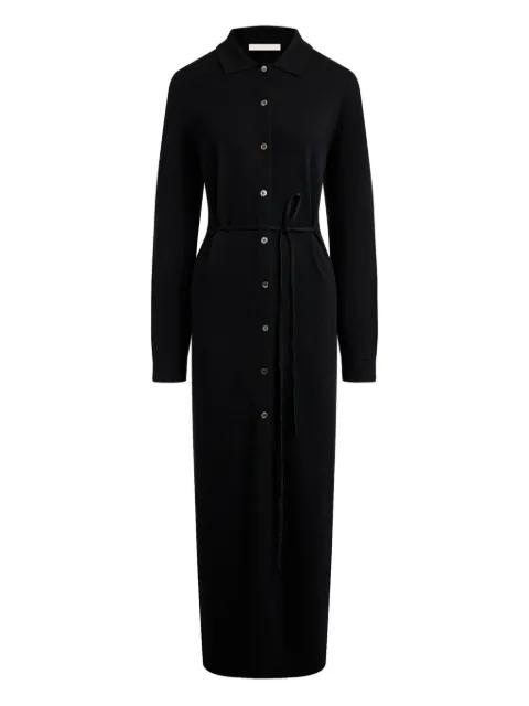 buttoned knitted shirt dress by 12 STOREEZ