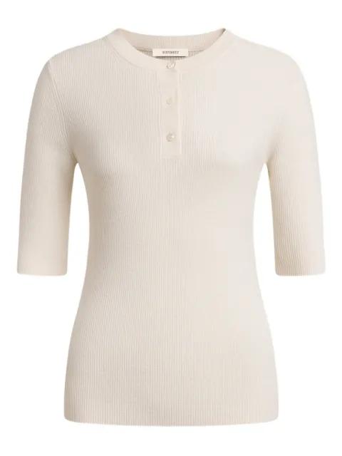 buttoned merino top by 12 STOREEZ