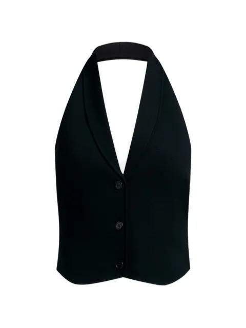 buttoned open-back vest by 12 STOREEZ