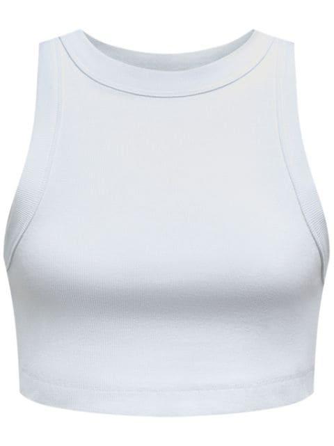 cotton-blend crop top by 12 STOREEZ