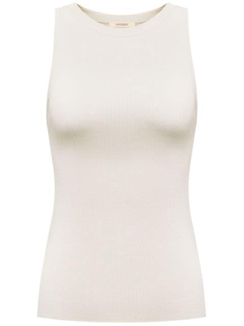 crew-neck ribbed tank top by 12 STOREEZ