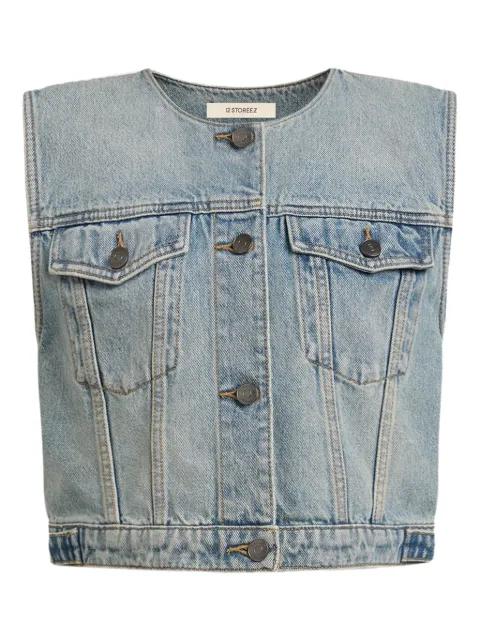 denim gilet by 12 STOREEZ