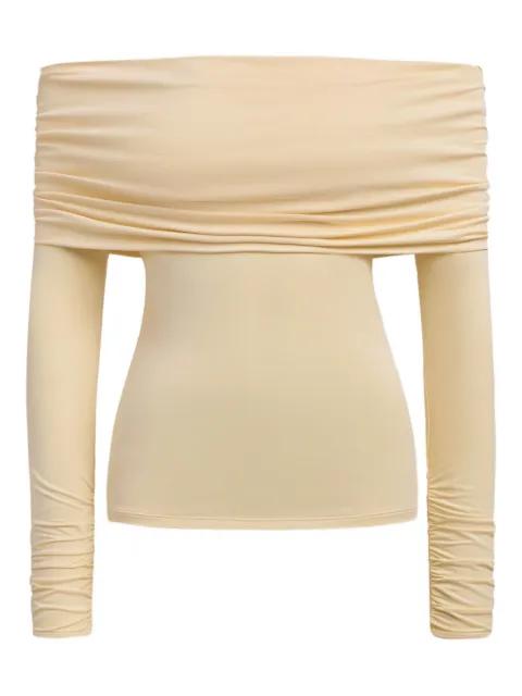 draped off-shoulder top by 12 STOREEZ