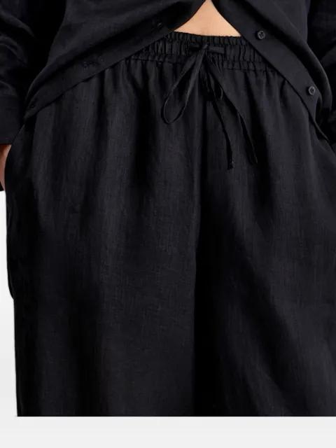drawstring linen trousers by 12 STOREEZ
