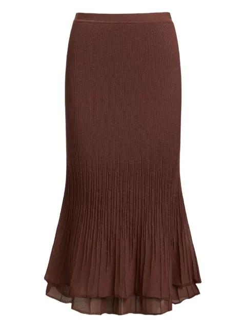 elastic-waist pleated skirt by 12 STOREEZ