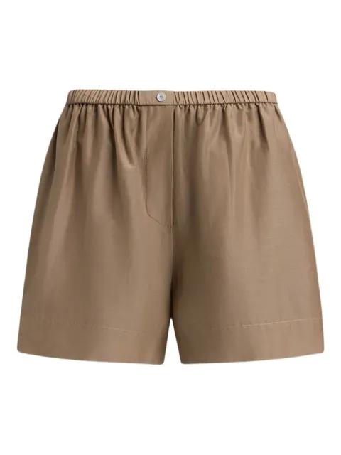 elasticated-waist cotton shorts by 12 STOREEZ