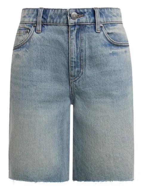 frayed-edge denim shorts by 12 STOREEZ
