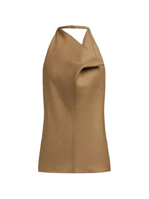 halterneck linen top by 12 STOREEZ