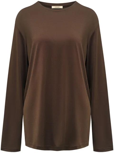 long-sleeve silk T-shirt by 12 STOREEZ