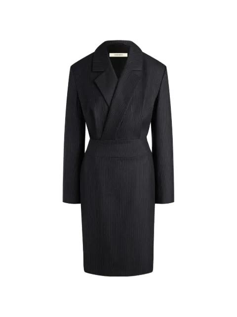 pinstripe blazer midi dress by 12 STOREEZ