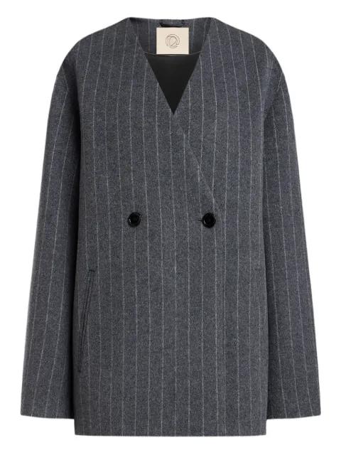 pinstripe double-breasted coat by 12 STOREEZ