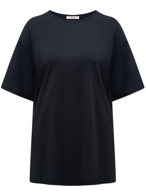 round-neck silk T-shirt by 12 STOREEZ