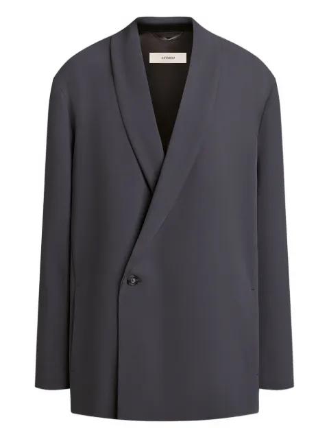 shawl-collar button blazer by 12 STOREEZ