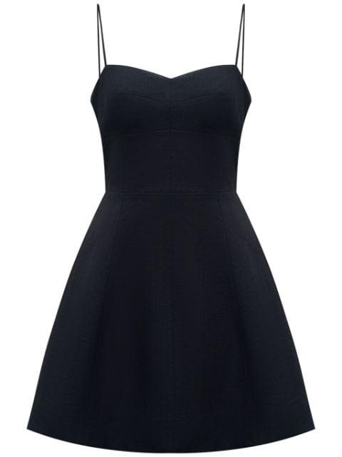 slip linen-cotton mini dress by 12 STOREEZ