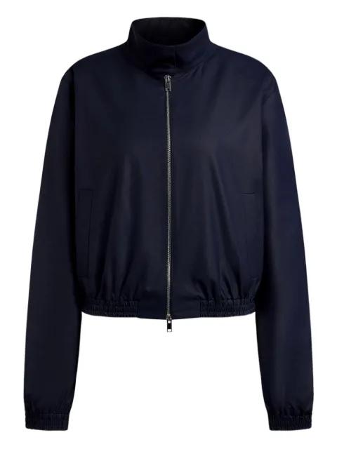 zip-up elasticated-waist bomber jacket by 12 STOREEZ