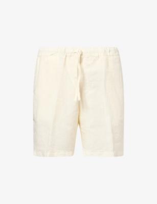 Drawstring Linen Bermuda Shorts by 120% LINO