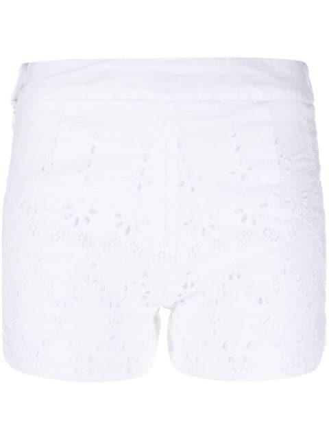 Eyelet linen shorts by 120% LINO