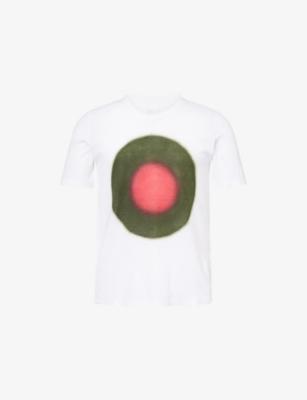 Graphic Short-Sleeve Cotton-Linen T-Shirt by 120% LINO