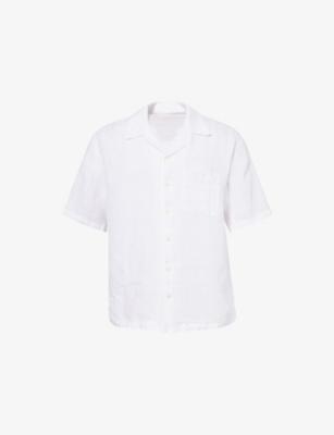 Short-Sleeve Relaxed-Fit Linen Shirt by 120% LINO