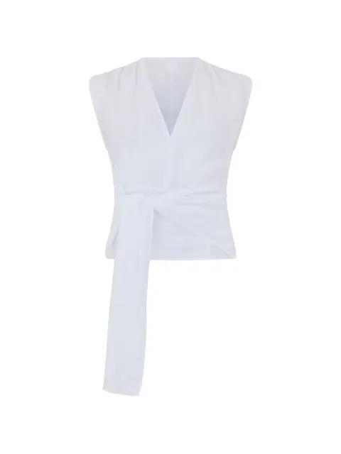 V-neck top by 120% LINO