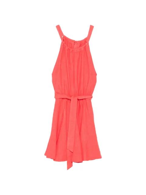 belted bow-detail midi dress by 120% LINO