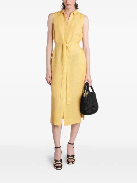 belted midi dress by 120% LINO