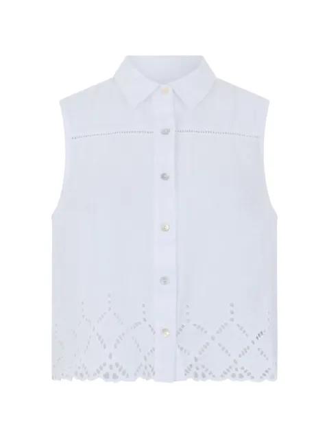 broderie-anglaise blouse by 120% LINO
