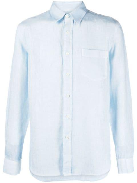 button-up linen shirt by 120% LINO