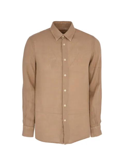 buttoned long-sleeve shirt by 120% LINO