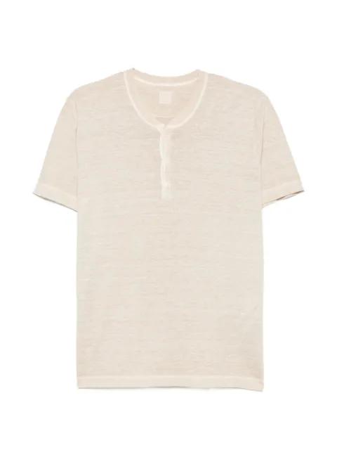 buttoned short-sleeve T-shirt by 120% LINO
