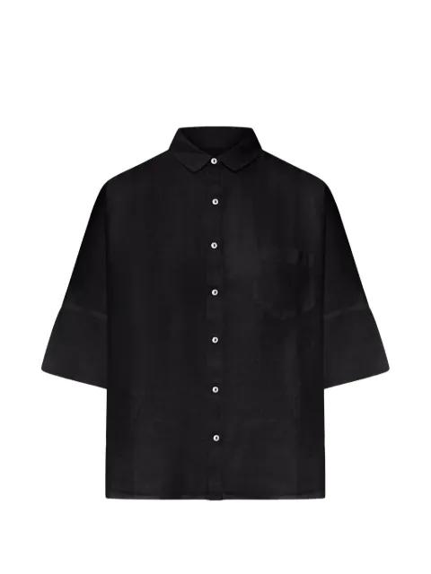 chest-pocket linen shirt by 120% LINO