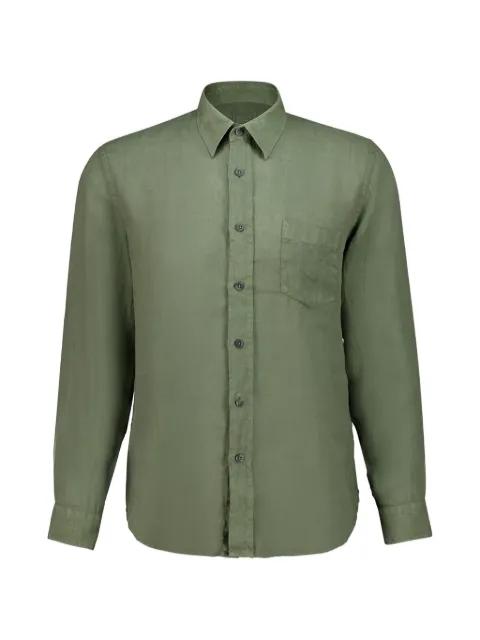 chest-pocket long-sleeve shirt by 120% LINO