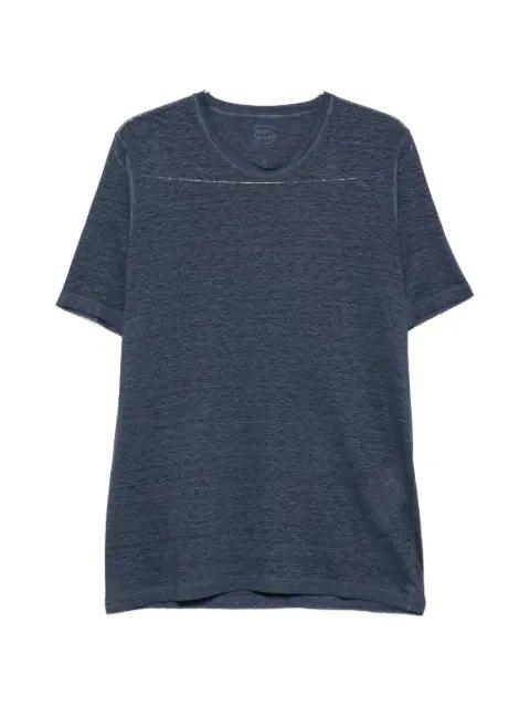 crew-neck lineN T-shirt by 120% LINO