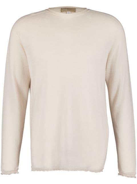 crew-neck linen jumper by 120% LINO
