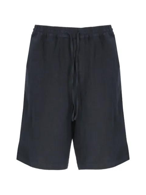 drawstring-waist linen shorts by 120% LINO