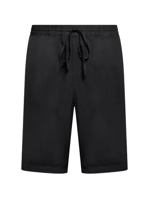 drawstring-waist linen shorts by 120% LINO