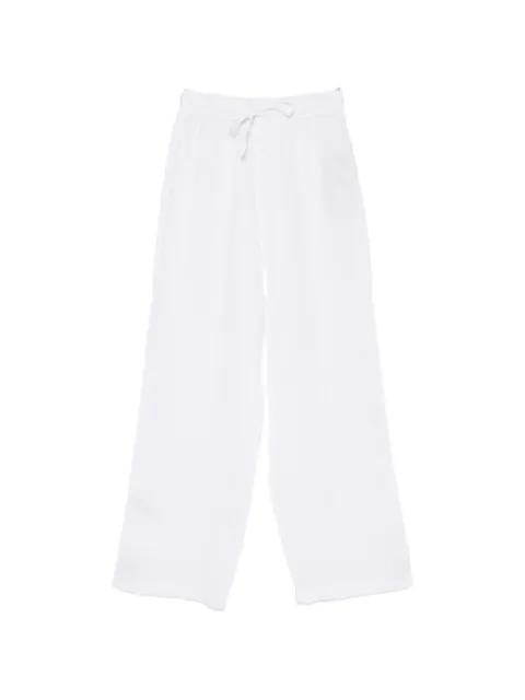 drawstring wide-leg trousers by 120% LINO