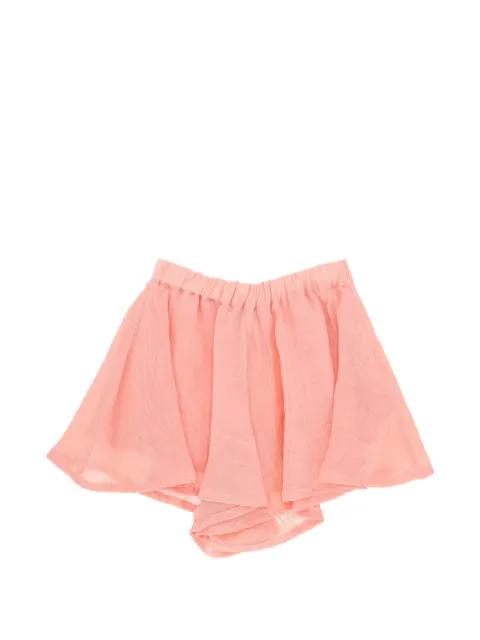 elasticated flared shorts by 120% LINO