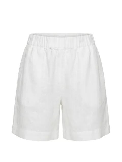 elasticated linen shorts by 120% LINO