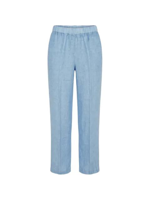 elasticated linen trousers by 120% LINO
