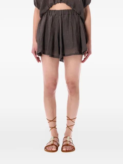 elasticated-waistband shorts by 120% LINO