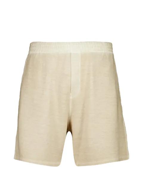 elasticated-waistband track shorts by 120% LINO