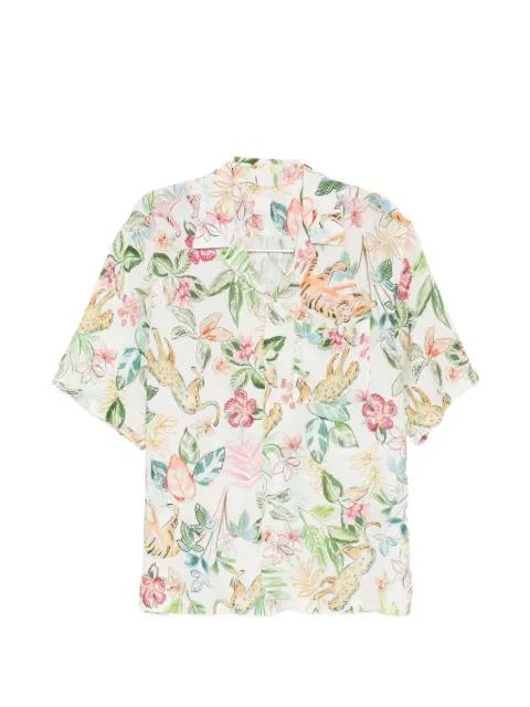 floral-print shirt by 120% LINO