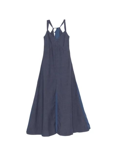 halterneck flared maxi dress by 120% LINO