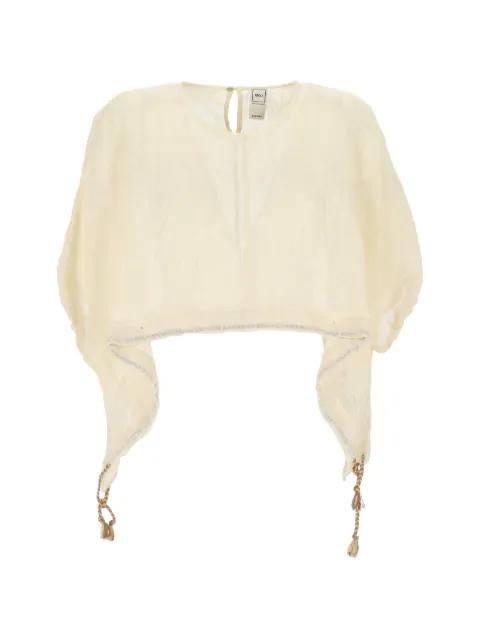 handkerchief-hem top by 120% LINO