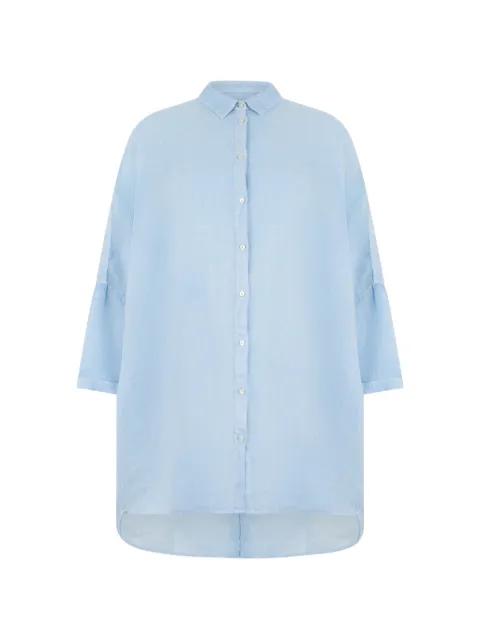 high-low button-down shirt by 120% LINO