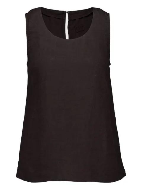 keyhole cut-out sleeveless top by 120% LINO