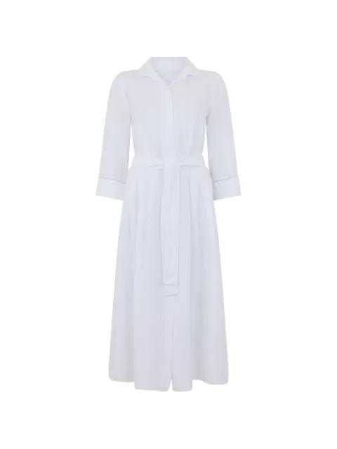 linen belted dress by 120% LINO
